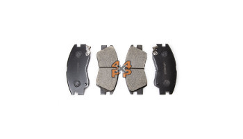 PLAQUETTES DE FREIN AVANT (JEU D'ESSIEU)  pour  MITSUBISHI  PAJERO  L141 - 3.0 essence 11/1988-6/1991 court 
