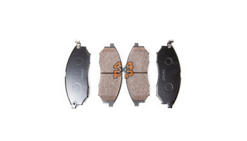 PLAQUETTES DE FREIN AVANT (JEU D'ESSIEU)  pour  NISSAN  NAVARA PICKUP  D40YD - 2.5TD 5/2005-> 