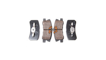 PLAQUETTES DE FREIN ARRIÈRE (JEU D'ESSIEU)  pour  MITSUBISHI  PAJERO  V75 - 3.5 essence 2/2000-8/2006 long 
