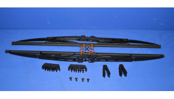 PAIRE DE BALAIS D'ESSUIE-GLACE AVANT 17 POUCES  pour  DAIHATSU  ROCKY  F78 - 2.8TD 5/1993-> long 