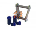 KIT BAGUES ET JUMELLE ARRIERE DE RESSORT LAMES (1 COTE)