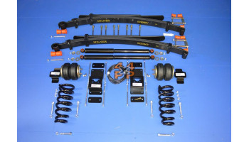 KIT SUSPENSION RENFORCE AVEC ASSISTANCE AIR ARRIERE (REHAUSSE 25mm)  pour  MITSUBISHI  L200 PICKUP  B40 - 2.5TD 12/2005->3/2015 