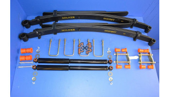 KIT RESSORTS A LAMES ET AMORTISSEURS ARRIERE RENFORCE (5+3 LAMES). LA PAIRE  pour  MITSUBISHI  L200 PICKUP  B40 - 2.5TD 12/2005->3/2015 