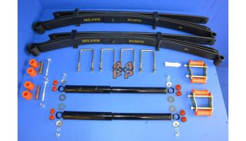 KIT RESSORT A LAMES PARABOLIQUE AVEC KIT AMORTISSEURS  pour  MITSUBISHI  L200 PICKUP  B40 - 2.5TD 12/2005->3/2015 