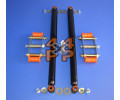 KIT JUMELLES PROLONGEES AVEC AMORTISSEURS ARRIERES (50mm)