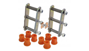 JUMELLE KIT PROLONGEE GRAISSABLE 50MM (2)  pour  ISUZU  PICKUP  TFS69 - 3.1TD 1999-2001 