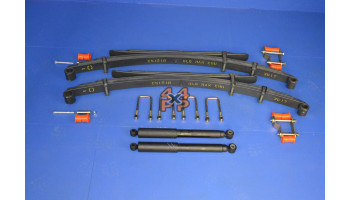 KIT RESSORT A LAMES ARRIERE (5+2 LAMES) RENFORCE. LA PAIRE.  pour  NISSAN  NAVARA PICKUP  D40V9 - 3.0TD (V9X V6) 5/2010-> 