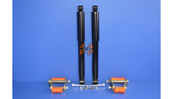 KIT REHAUSSE JUMELLES ET AMORTISSEURS PROLONGE (25mm)  pour  NISSAN  NAVARA PICKUP  D40V9 - 3.0TD (V9X V6) 5/2010-> 